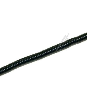 TELEFOONSNOER RJ10, 4P/ 4C,  2,0MTR. ZWART,  SPIRAAL