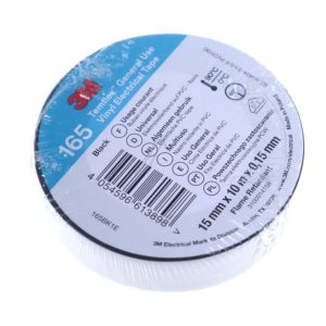 TEMFLEX 165 BLACK ISOLATIETAPE ZWART L=10M,  B=15MM