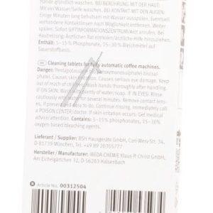 00312504 REINIGINGSTABLETTEN